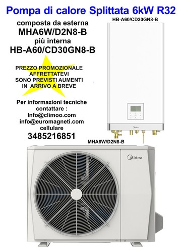 Pompa calore splittata - splittata, in
